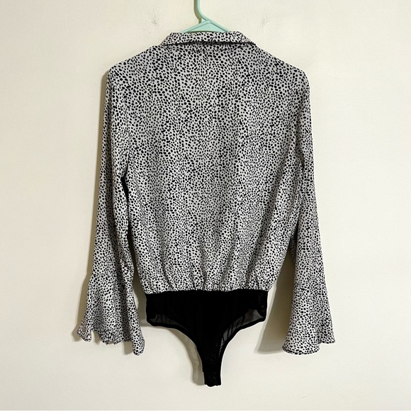 Lulu’s Always Lovely Long Sleeve Bodysuit Sz M - Picture 9 of 10